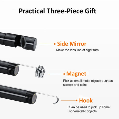 Endoscope Camera IP67 Waterproof 6 LEDs Adjustable USB 7.0MM TYPE-C