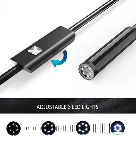Endoscope Camera IP67 Waterproof 6 LEDs Adjustable USB 7.0MM TYPE-C