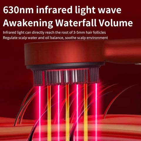 Red Light Therapy Electric Scalp Massager