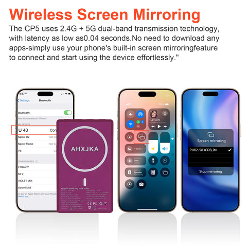 Magnetic Vlog Selfie Monitor – 4K, Bluetooth Remote, iPhone & Android