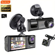 Advanced 1080P Triple Camera Dash Cam
